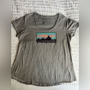 Grey Patagonia Women’s Organic Cotton Slim Fit Graphic T-Shirt